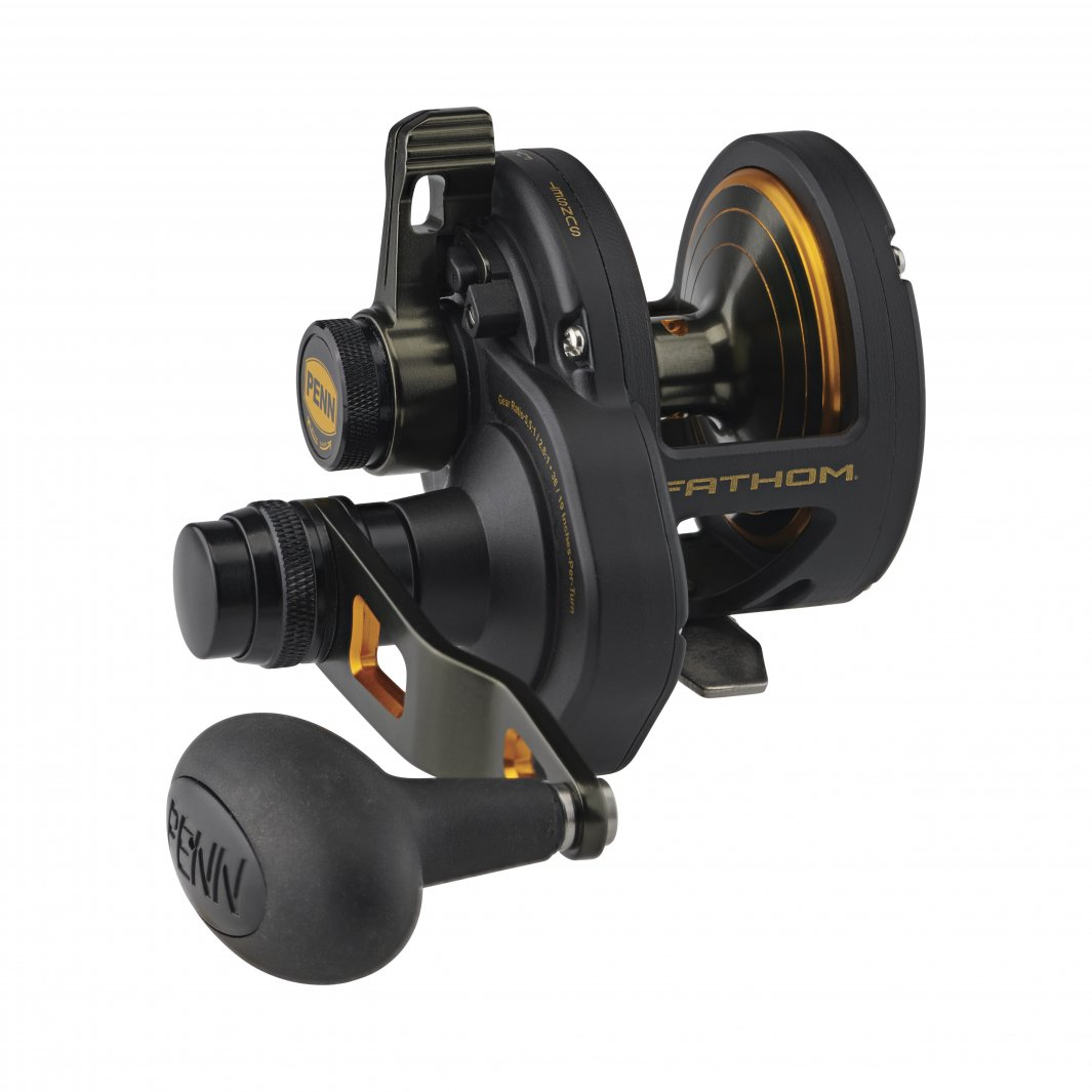 Conventional Reels Penn Fathom 2-Speed Lever Drag Reels 1 Conventional Reels Penn Fathom 2-Speed Lever Drag Reels