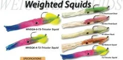 Soft Plastics Tsunami Soft Plastic Weighted Squids