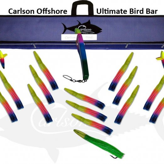 Trolling Lures Carlson Ultimate Bird Bar 36" With 14 9" Machine Lures And 12" Machine Stinger 1 Trolling Lures Carlson Ultimate Bird Bar 36" With 14 9" Machine Lures And 12" Machine Stinger