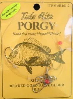 Tide Rite Porgy Beaded Gold Baitholder Rigs